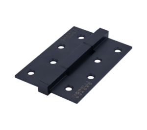Петля QUADRO-2 BL алюминиевая врезная на квадратной оси, вес полотна до 40 кг, цвет черный