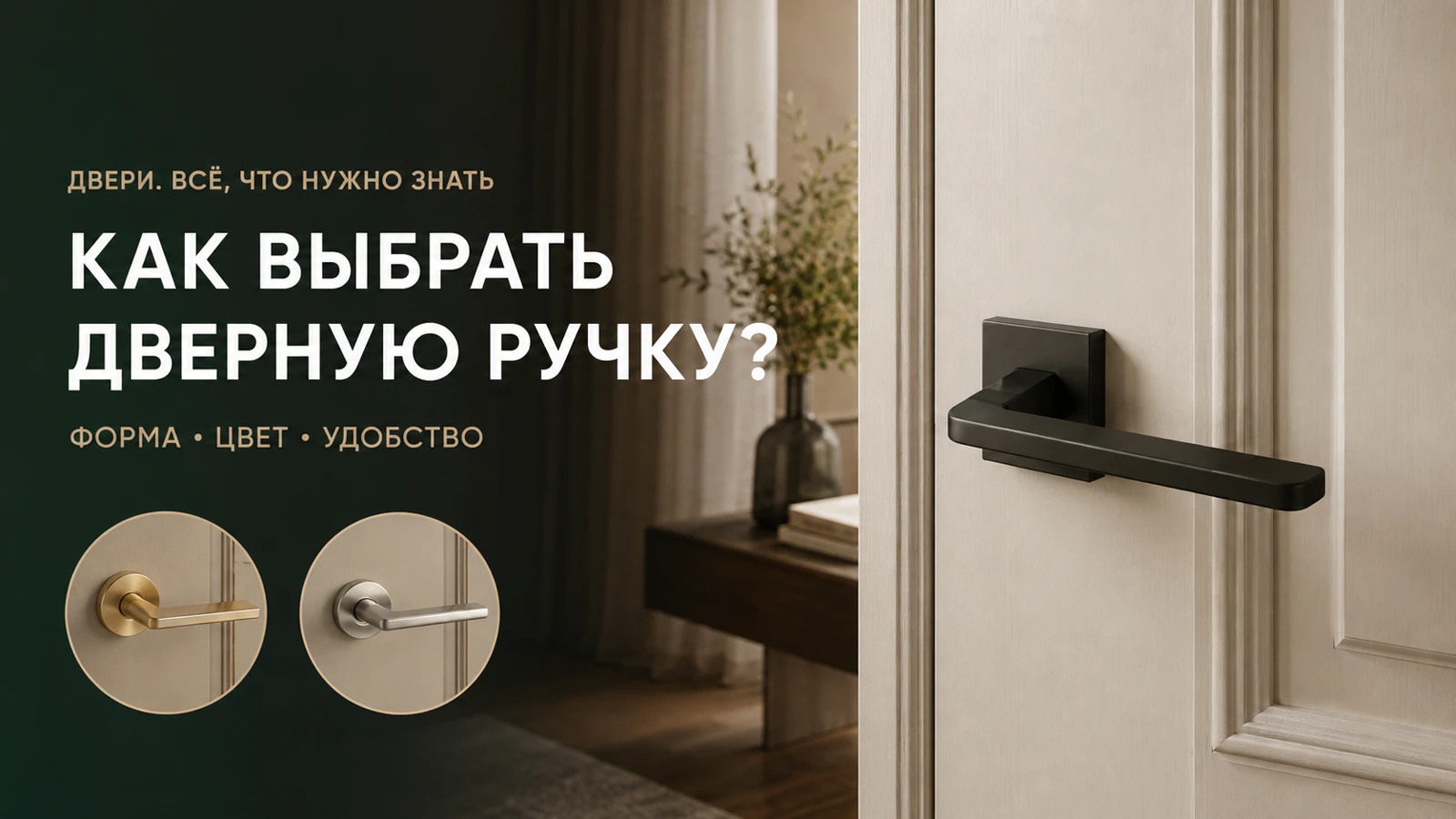 Как выбрать дверную ручку для межкомнатной двери